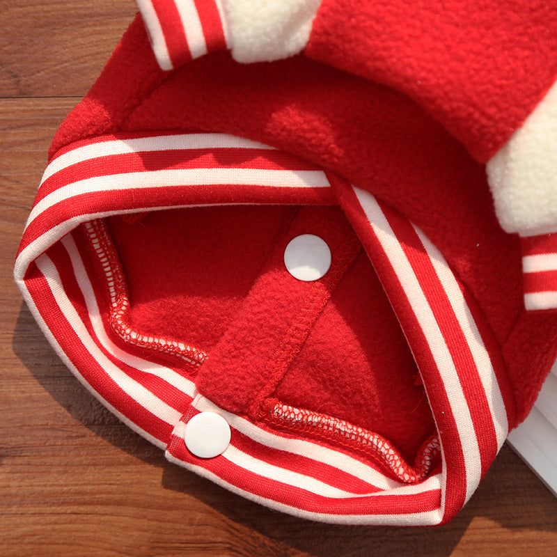 Wholesale Fleece Dog/Cat Outdoor Jacket - Small/Medium Pets, D-Ring & Buttons