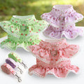Dogs Cats Pets Clothes Chest Straps Traction Ropes Lace Teddy Bears Spring Summer Autumn Dog Rope Supplies